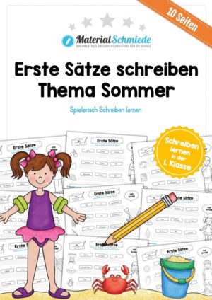 Erste Sätze schreiben lernen: Thema Sommer