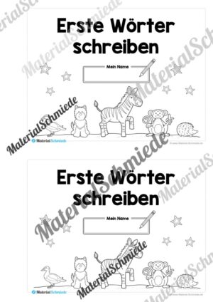 Mini-Heft: Erste Wörter schreiben (10 Seiten) – Vorschau 01