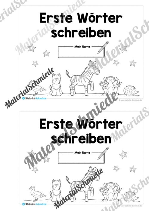 Mini-Heft: Erste Wörter schreiben (10 Seiten) - Vorschau 01