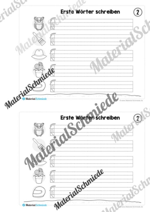 Mini-Heft: Erste Wörter schreiben (10 Seiten) - Vorschau 03