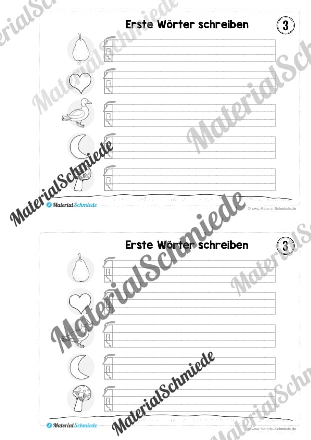 Mini-Heft: Erste Wörter schreiben (10 Seiten) – Vorschau 04