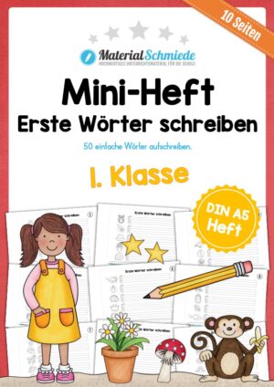 Mini-Heft: Erste Wörter schreiben (10 Seiten)