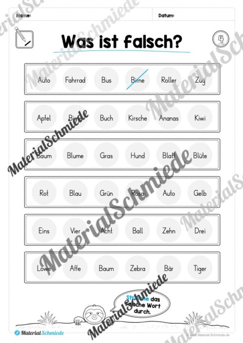 Leseheft: Verbinden - Malen - Ankreuzen (1. Klasse) - Stufe 2 (Vorschau 05)