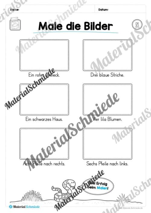 Leseheft: Verbinden - Malen - Ankreuzen (1. Klasse) - Stufe 2 (Vorschau 06)