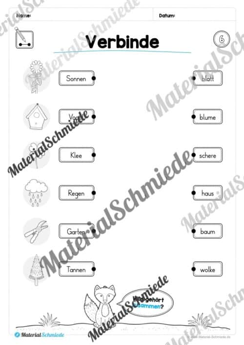 Leseheft: Verbinden - Malen - Ankreuzen (1. Klasse) - Stufe 2 (Vorschau 07)