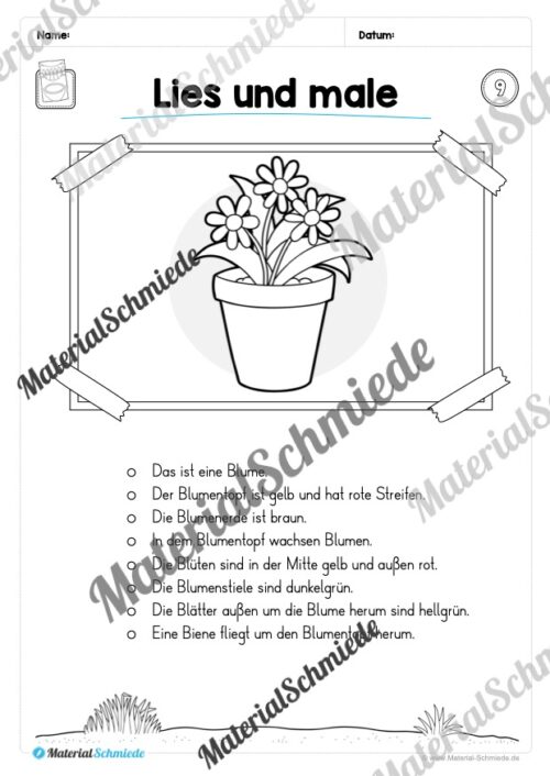 Leseheft: Verbinden - Malen - Ankreuzen (1. Klasse) - Stufe 2 (Vorschau 10)
