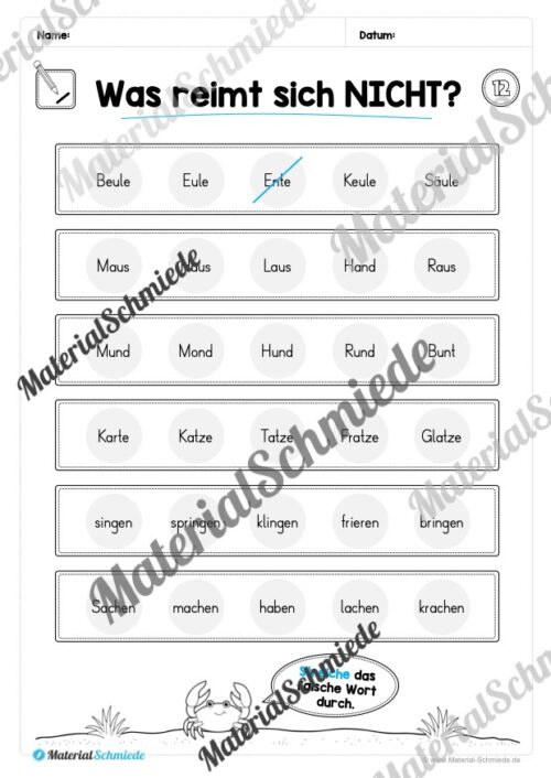Leseheft: Verbinden - Malen - Ankreuzen (1. Klasse) - Stufe 2 (Vorschau 13)