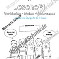 Leseheft: Verbinden - Malen - Ankreuzen (1. Klasse) - Stufe 1 (Vorschau 01)