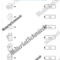 Leseheft: Verbinden - Malen - Ankreuzen (1. Klasse) - Stufe 1 (Vorschau 02)