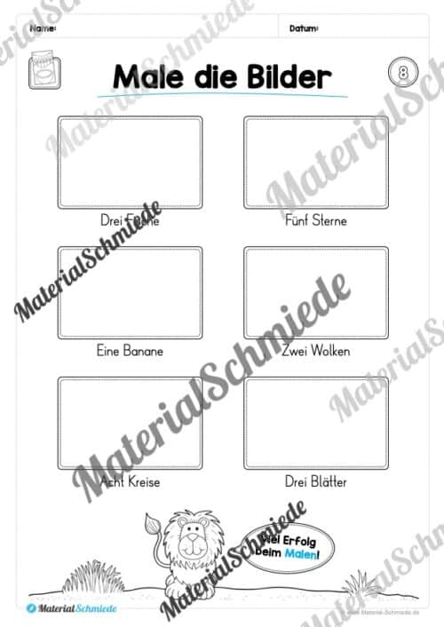 Leseheft: Verbinden - Malen - Ankreuzen (1. Klasse) - Stufe 1 (Vorschau 09)