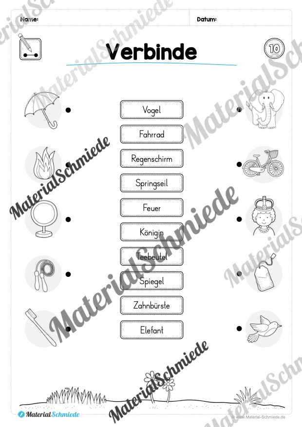 Leseheft: Verbinden – Malen – Ankreuzen (1. Klasse) – Stufe 1 (Vorschau 11)