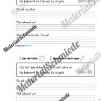 Mini-Heft: Lesetexte mit Fragen (1. Klasse) - Vorschau 09