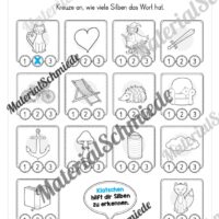 Materialpaket: Silben & Laute (Vorschau 04)