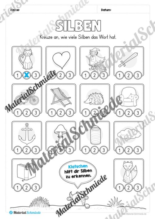 Materialpaket: Silben & Laute (Vorschau 04)