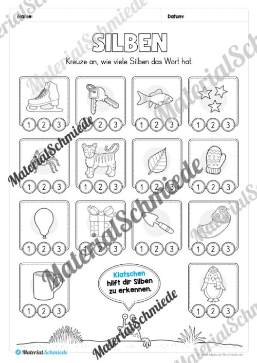 Materialpaket: Silben & Laute (Vorschau 06)