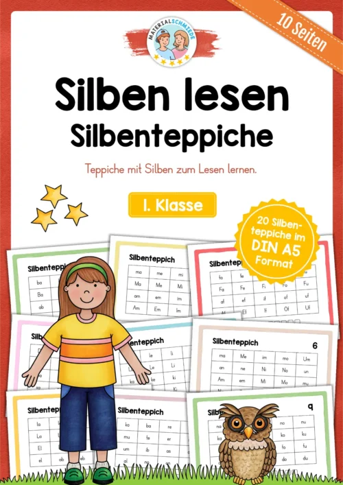 Silbenteppiche für die 1. Klasse (20 Stück)