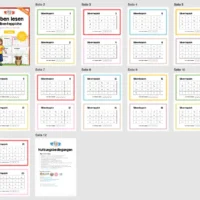 Silbenteppiche für die 1. Klasse (20 Stück) - Überblick