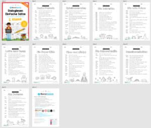 10 Arbeitsblätter zum Dialoglesen in der 2. Klasse (Überblick)