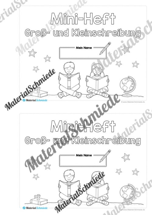 Mini-Heft: 10 Abschreibtexte zur Groß- und Kleinschreibung (Vorschau 01)