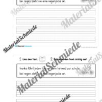 Mini-Heft: 10 Abschreibtexte zur Groß- und Kleinschreibung (Vorschau 03)