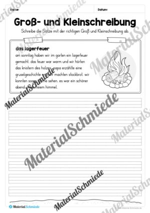 10 Abschreibtexte: Groß- und Kleinschreibung (2. Klasse) – Vorschau 05