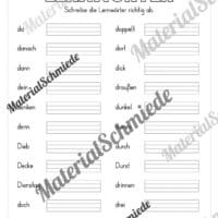 Lernwörter von A-Z abschreiben (Arbeitsblatt 04)
