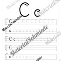 Buchstaben schreiben lernen von A-Z - Druckschrift (Buchstabe C)