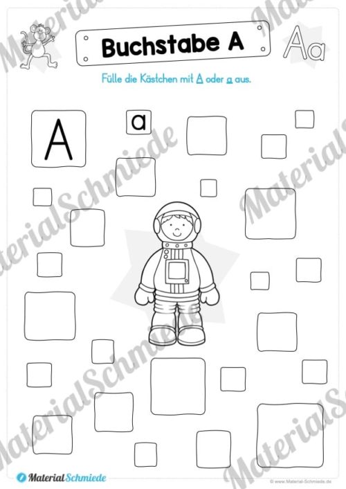 Materialpaket: Buchstabe A/a schreiben lernen (Vorschau 08)