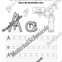 Arbeitsheft: Buchstabe A/a schreiben lernen (Arbeitsblatt 03)