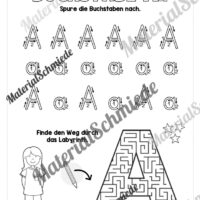 Arbeitsheft: Buchstabe A/a schreiben lernen (Arbeitsblatt 04)