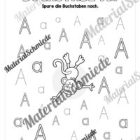 Arbeitsheft: Buchstabe A/a schreiben lernen (Arbeitsblatt 07)