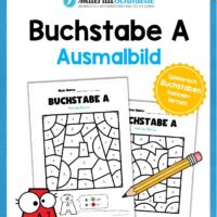 Buchstabe A: Ausmalbild