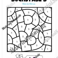 Buchstabe B: Ausmalbild (Vorschau 01)