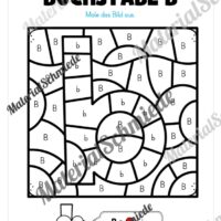 Buchstabe B: Ausmalbild (Vorschau 02)