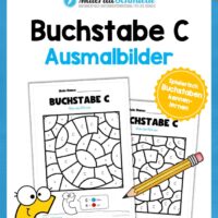 Buchstabe C: Ausmalbild