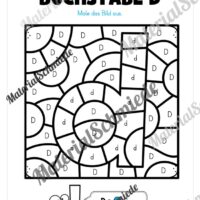 Buchstabe D: Ausmalbild (Vorschau 02)