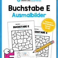 Buchstabe E: Ausmalbild
