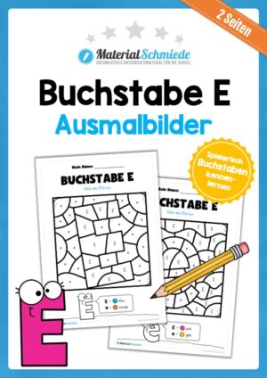 Buchstabe E: Ausmalbild