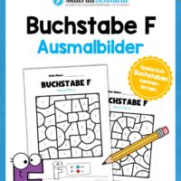 Buchstabe F: Ausmalbild