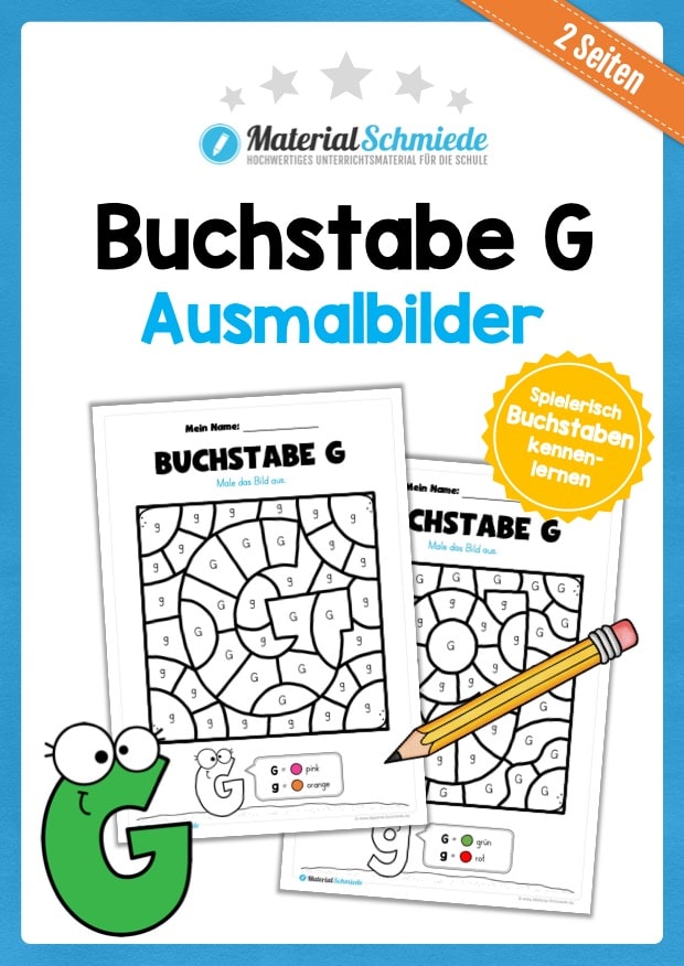 Buchstabe G: Ausmalbild