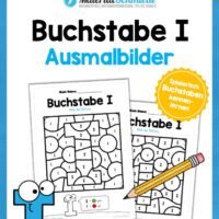 Buchstabe I: Ausmalbild
