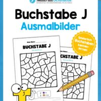 Buchstabe J: Ausmalbild