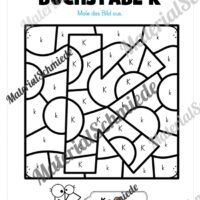 Buchstabe K: Ausmalbild (Vorschau 01)