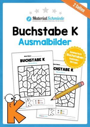 Buchstabe K: Ausmalbild