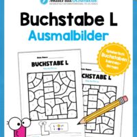 Buchstabe L: Ausmalbild