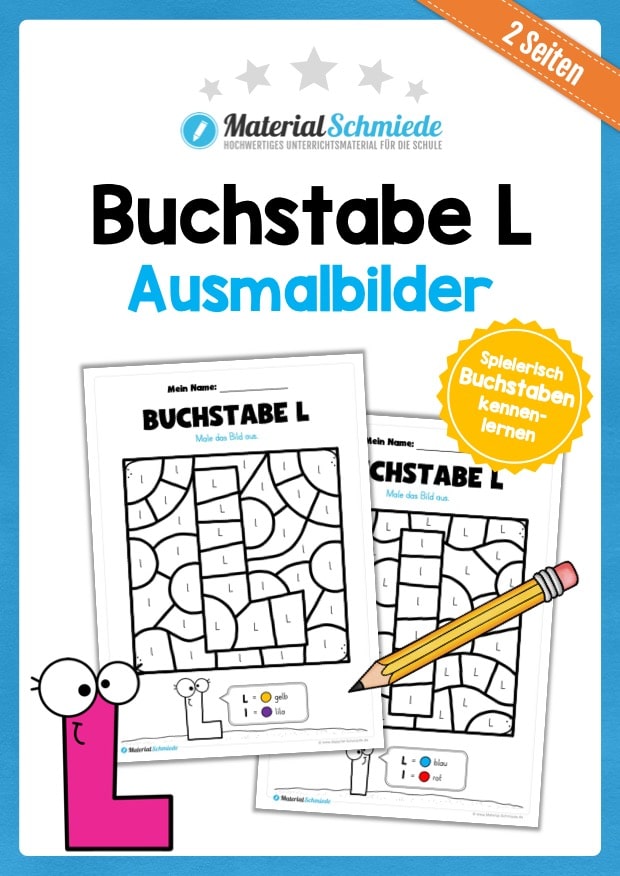 Buchstabe L: Ausmalbild