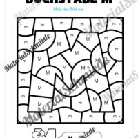 Buchstabe M: Ausmalbild (Vorschau 01)