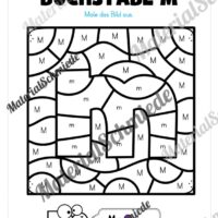 Buchstabe M: Ausmalbild (Vorschau 02)