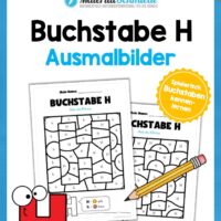 Buchstabe H: Ausmalbild