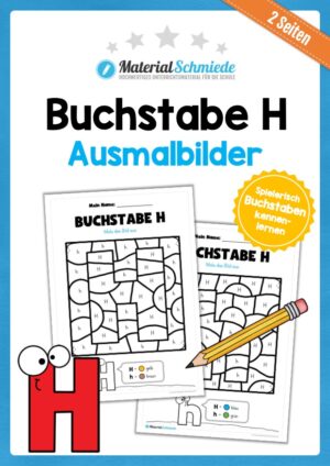 Buchstabe H: Ausmalbild